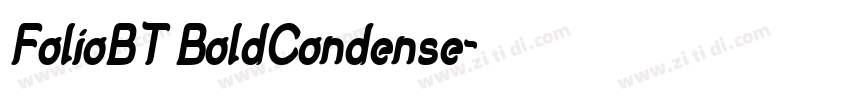 FolioBT BoldCondense字体转换